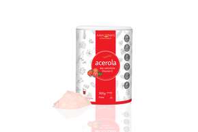 Sie sehen eine Packung Acerola Vitamin C Fruchtpulver, mit 17% Vitamin C, 500g Pulverdose, Produktbild: 01 Acerola Vitamin C Fruchtpulver, mit 17% Vitamin C, 500g Pulverdose, A-Nr.: 5229055 - 01