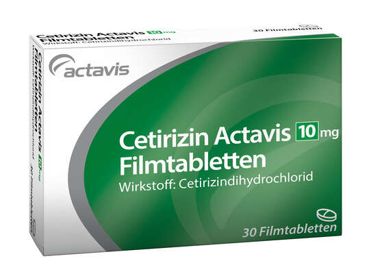 Cetirizin Actavis 10 mg Filmtabletten 30ST, A-Nr.: 3511936 - 01