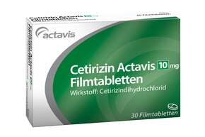 Cetirizin Actavis 10 mg Filmtabletten 30ST, A-Nr.: 3511936 - 01