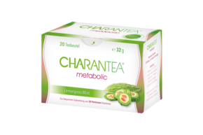 Sie sehen eine Packung Charantea® metabolic lemongrass/mint, Produktbild: 01 Charantea® metabolic lemongrass/mint, A-Nr.: 5235386 - 01