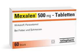 Mexalen® 500 mg Tabletten, A-Nr.: 3909780 - 01