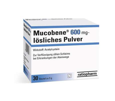 Mucobene® 600 mg lösliches Pulver, A-Nr.: 1269750 - 01