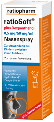 ratioSoft® PLUS Dexpanthenol 0,5 mg Nasenspray, A-Nr.: 4214005 - 01