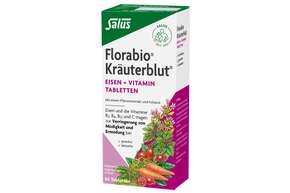 Sie sehen eine Packung Florabio® Kräuterblut®-Tabletten mit Eisen, Produktbild: 01 Florabio® Kräuterblut®-Tabletten mit Eisen, A-Nr.: 4324952 - 01