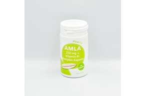 Sie sehen eine Packung Amla 250mg + Vitamin-B-Komplex Kapseln, Produktbild: 01 Amla 250mg + Vitamin-B-Komplex Kapseln, A-Nr.: 4547698 - 01