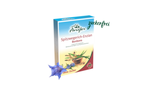 Sie sehen eine Packung Anifer® Spitzwegerich-Enzian Bonbons, Produktbild: 01 Anifer® Spitzwegerich-Enzian Bonbons, A-Nr.: 2380691 - 01