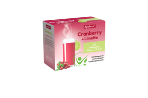 Sie sehen eine Packung Apoforce® Cranberry mit Limettengeschmack, Produktbild: 01 Apoforce® Cranberry mit Limettengeschmack, A-Nr.: 3747403 - 01
