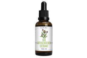 Sie sehen eine Packung Artischocken-Extrakt BIO 100 ml, Produktbild: 01 Artischocken-Extrakt BIO 100 ml, A-Nr.: 5663283 - 01