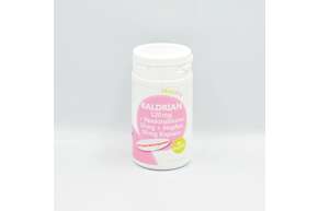 Sie sehen eine Packung Baldrian 120 mg + Passionsblume 50 mg + Hopfen 50 mg Kapseln, Produktbild: 01 Baldrian 120 mg + Passionsblume 50 mg + Hopfen 50 mg Kapseln, A-Nr.: 4547830 - 01
