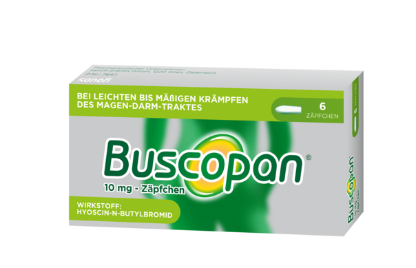 Buscopan®  10 mg - Zäpfchen, A-Nr.: 0008763 - 01