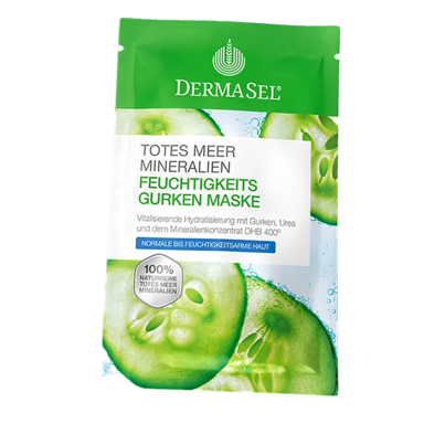 DermaSel® Totes Meer Mineralien Feuchtigkeits Gurken Maske, A-Nr.: 3790994 - 01