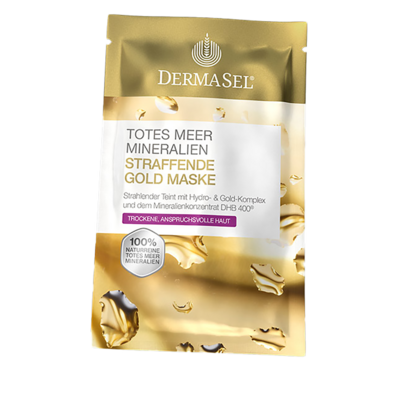 DermaSel® Totes Meer Mineralien Straffende Gold Maske, A-Nr.: 3791166 - 01