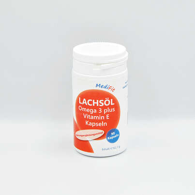 Lachsöl Omega 3 + Vitamin E Kapseln, A-Nr.: 4547250 - 01