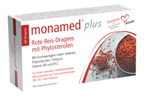 monamed® plus Rote Reis Dragees mit Phytosterolen, A-Nr.: 5683328 - 01