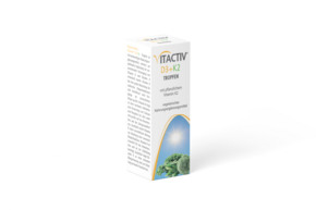 Sie sehen eine Packung VITACTIV® D3+K2 Tropfen, Produktbild: 01 VITACTIV® D3+K2 Tropfen, A-Nr.: 5620925 - 01