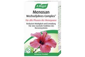 Sie sehen eine Packung A.Vogel Menosan Wechseljahres-Complex®, Produktbild: 01 A.Vogel Menosan Wechseljahres-Complex®, A-Nr.: 5289459 - 01