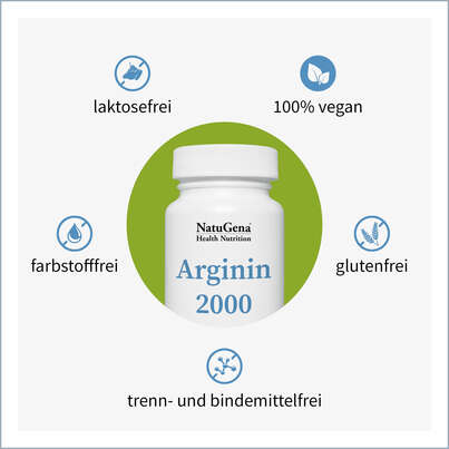 NatuGena Arginin 2000 Kapseln, A-Nr.: 5404357 - 02