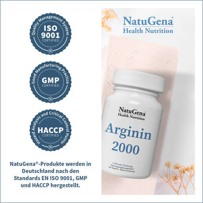 NatuGena Arginin 2000 Kapseln, A-Nr.: 5404357 - 03