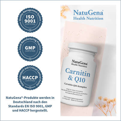 NatuGena Carnitin &amp; Q10 Kapseln, A-Nr.: 5404179 - 03