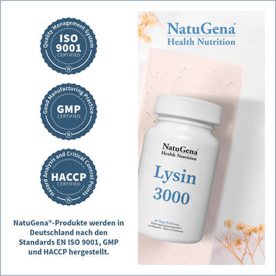 NatuGena Lysin 3000 Kapseln, A-Nr.: 5404363 - 03