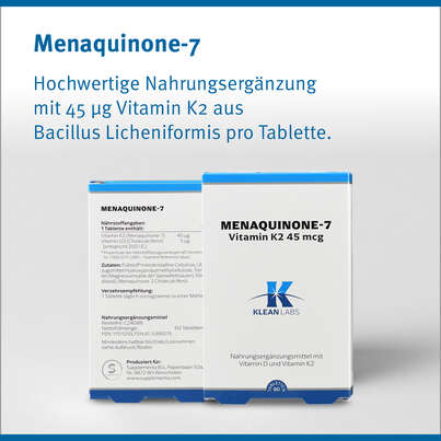 Menaquinone-7 Vitamin K2 45 mcg Klean Labs Tabletten, A-Nr.: 5395575 - 04