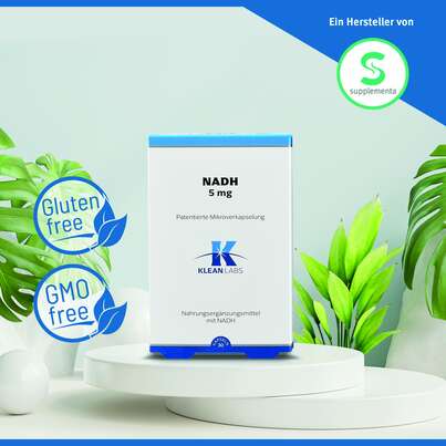 NADH 5 mg stabilisiert Klean Labs Kapseln, A-Nr.: 5395598 - 03