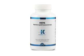 Sie sehen eine Packung Depa Marine Lipid Concentrate Omega-3 Klean Labs Weichkapseln, Produktbild: 01 Depa Marine Lipid Concentrate Omega-3 Klean Labs Weichkapseln, A-Nr.: 5598255 - 01