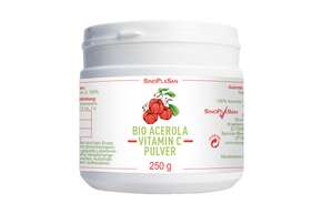 Sie sehen eine Packung Acerola Vitamin C BIO Pulver 250 g, Produktbild: 01 Acerola Vitamin C BIO Pulver 250 g, A-Nr.: 5666146 - 01