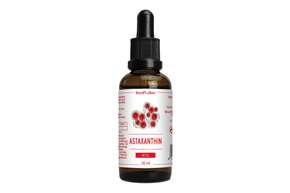 Sie sehen eine Packung Astaxanthin Tropfen 30 ml, Produktbild: 01 Astaxanthin Tropfen 30 ml, A-Nr.: 5186222 - 01