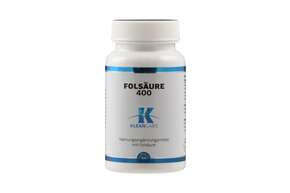 Sie sehen eine Packung Folsäure 400 Klean Labs Kapseln, Produktbild: 01 Folsäure 400 Klean Labs Kapseln, A-Nr.: 5598137 - 01