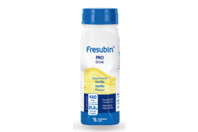 Sie sehen eine Packung Fresubin® Pro Drink Vanille, Produktbild: 01 Fresubin® Pro Drink Vanille, A-Nr.: 5778106 - 01