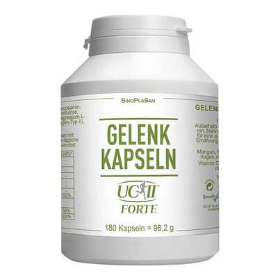 Sie sehen eine Packung Gelenkkapseln UC-II FORTE 180 Kapseln, Produktbild: 01 Gelenkkapseln UC-II FORTE 180 Kapseln, A-Nr.: 5391206 - 01