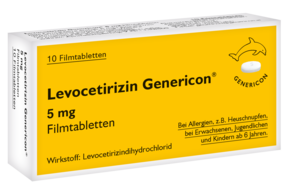 Levocetirizin Genericon® 5 mg Filmtabletten, A-Nr.: 3545800 - 01