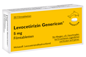 Levocetirizin Genericon® 5 mg Filmtabletten, A-Nr.: 3545817 - 01