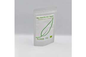 Sie sehen eine Packung Bio Premium Japan Matcha pur, Dr. Vanida 50g Beutel, Produktbild: 01 Bio Premium Japan Matcha pur, Dr. Vanida 50g Beutel, A-Nr.: 5577945 - 01
