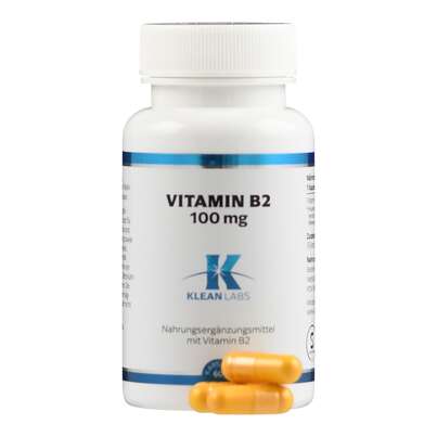 Vitamin B2 100 mg Klean Labs Kapseln, A-Nr.: 5787973 - 04