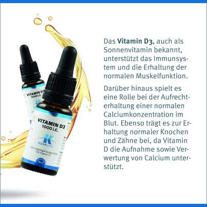 Vitamin D3 1000 i.E. Klean Labs flüssig, A-Nr.: 5598226 - 06