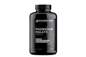 Sie sehen eine Packung Amando Perez Magnesium Malate 3000 mg Tabletten, Produktbild: 01 Amando Perez Magnesium Malate 3000 mg Tabletten, A-Nr.: 5878658 - 01