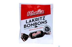 Sie sehen eine Packung Rheila Zuckerhaltig Lakritzbonbon 50g, Produktbild: 01 Rheila Zuckerhaltig Lakritzbonbon 50g, A-Nr.: 4517243 - 01