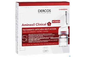Sie sehen eine Packung Vichy Dercos Aminexil Clinical 5 Frau 126ml, Produktbild: 01 Vichy Dercos Aminexil Clinical 5 Frau 126ml, A-Nr.: 4559632 - 01