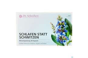 Sie sehen eine Packung Dr.schreibers Schlafen Statt Schwitzen 30st, Produktbild: 01 Dr.schreibers Schlafen Statt Schwitzen 30st, A-Nr.: 4575878 - 01