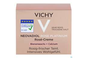 Sie sehen eine Packung Vichy Neovadiol Rose Platinium 50ml, Produktbild: 01 Vichy Neovadiol Rose Platinium 50ml, A-Nr.: 4732214 - 01