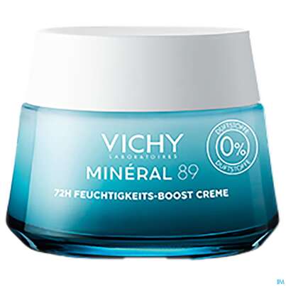 Sie sehen eine Packung Vichy Mineral 89 Creme Ohne Duftstoffe 50ml, Produktbild: 12 Vichy Mineral 89 Creme Ohne Duftstoffe 50ml, A-Nr.: 5667878 - 12