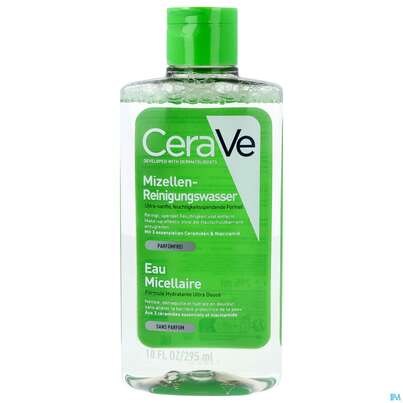 Sie sehen eine Packung Cerave Feuchtigkeitsspendend Mizellenwasser 295ml, Produktbild: 01 Cerave Feuchtigkeitsspendend Mizellenwasser 295ml, A-Nr.: 5708399 - 01