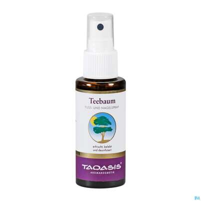 Sie sehen eine Packung Taoasis Teebaum Fuß Spray 50ml, Produktbild: 01 Taoasis Teebaum Fuß Spray 50ml, A-Nr.: 3166008 - 01