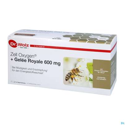 Zell Oxygen Dr.wolz Trink/kur +gelee Royale 600mg Nr 60603 14x20 280ml, A-Nr.: 3190811 - 06