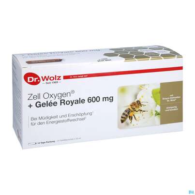 Zell Oxygen Dr.wolz Trink/kur +gelee Royale 600mg Nr 60603 14x20 280ml, A-Nr.: 3190811 - 07