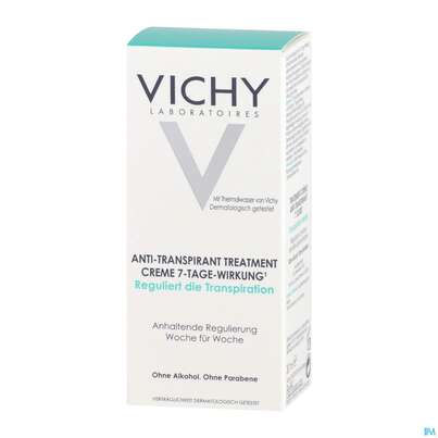 Sie sehen eine Packung Vichy Deocreme Regulierend 7 Tage Wirkung 30ml, Produktbild: 07 Vichy Deocreme Regulierend 7 Tage Wirkung 30ml, A-Nr.: 2618833 - 07
