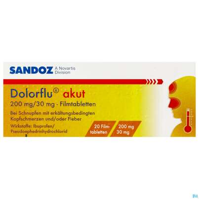 Dolorflu Akut Filmtabl 200mg/30mg 20st, A-Nr.: 4460371 - 01