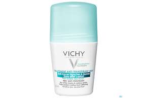 Sie sehen eine Packung Vichy Deo/roll-on 48h Anti-flecken 50ml, Produktbild: 01 Vichy Deo/roll-on 48h Anti-flecken 50ml, A-Nr.: 4442640 - 01